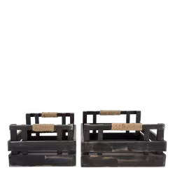 Kasse med håndtag – sæt af 2