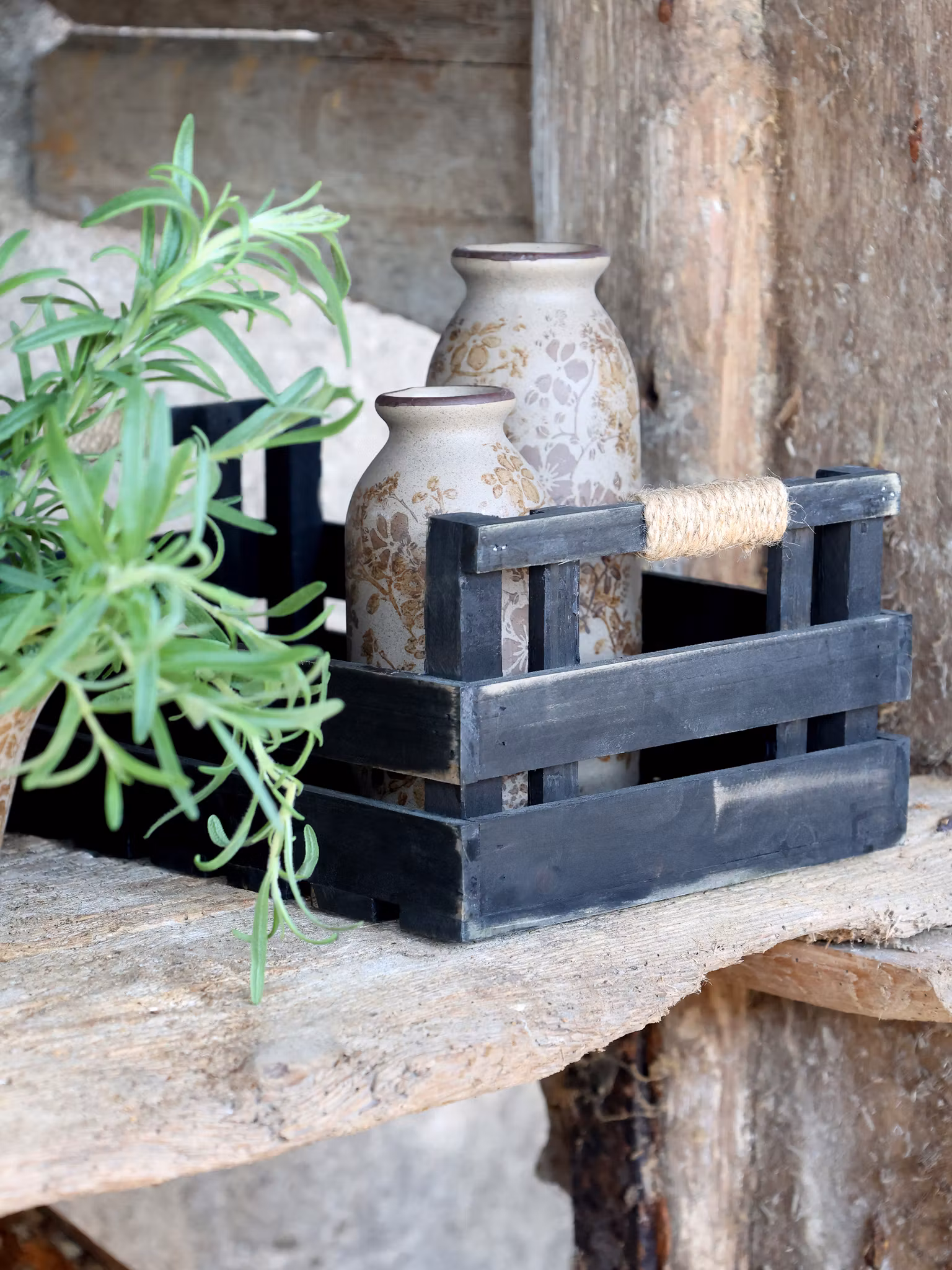 Kasse med håndtag – sæt af 2