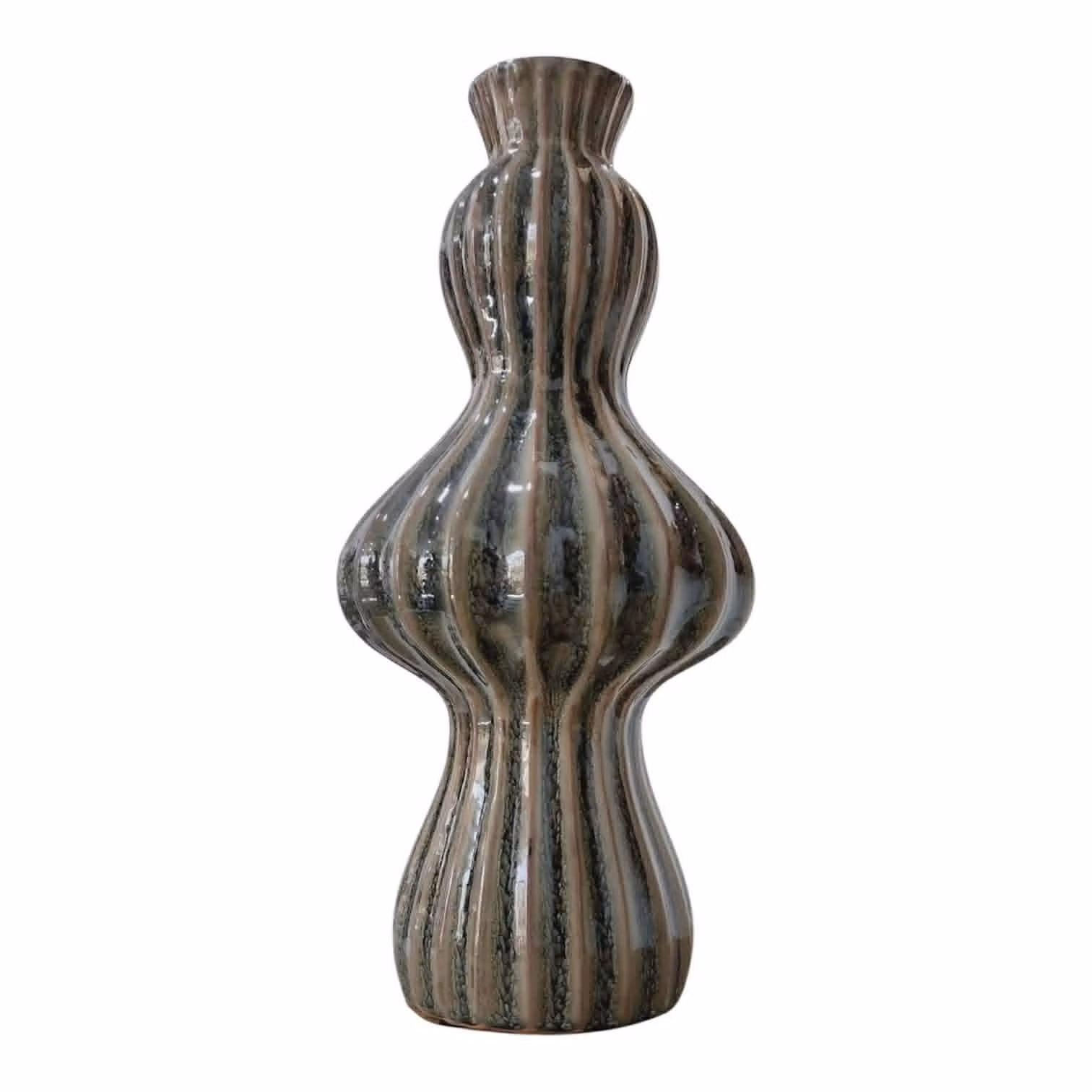 Keramik Vase antik blå