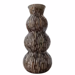 Keramik Vase Mørk oliven