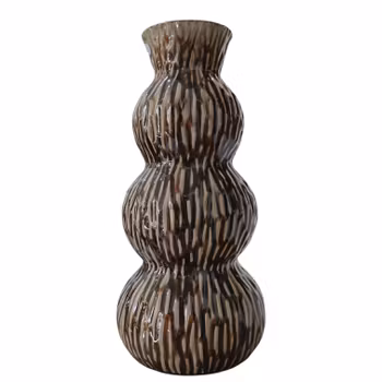 Keramik Vase Mørk oliven