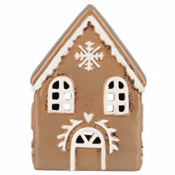 Hus t/fyrfadslys Stillenat Gingerbread snekrystal
