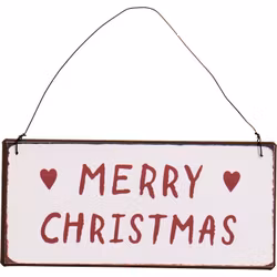 Metalskilt Merry Christmas