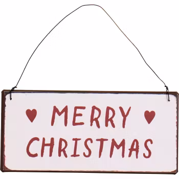Metalskilt Merry Christmas