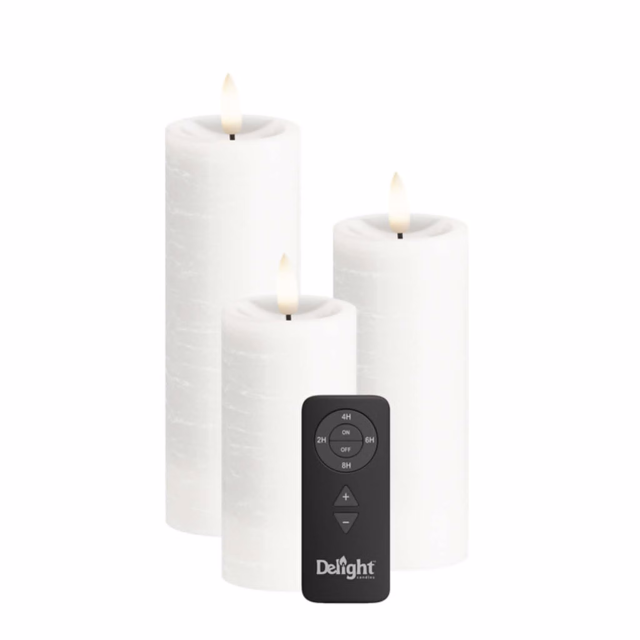 3-Pak LED bloklys Ø 5 cm til indendørs – Hvid