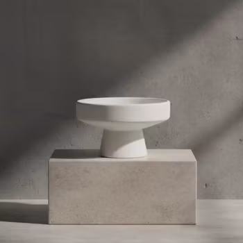 Hanataba Ikebana skål – Polar White