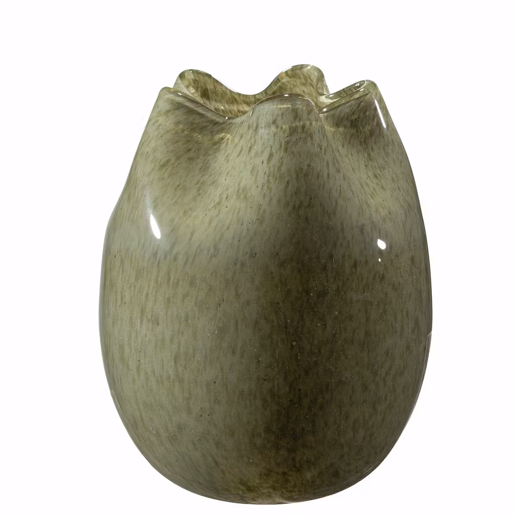 Glas vase grøn