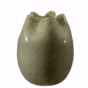 Glas vase grøn