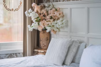 Vase Elina Blomster Beige