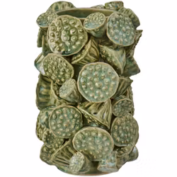 Vase Lotus støvgrøn