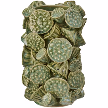 Vase Lotus støvgrøn