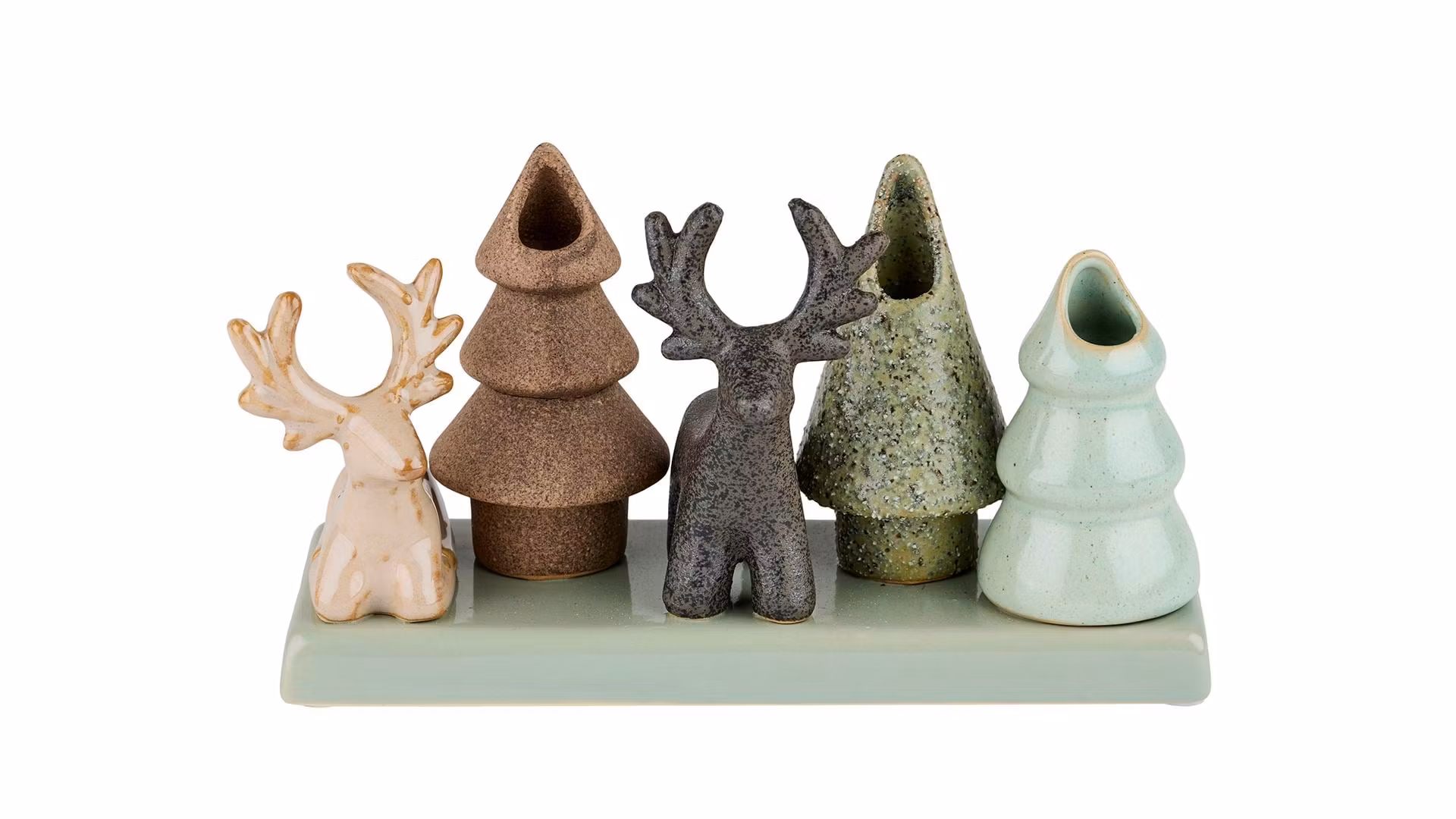 Jule vase med figur