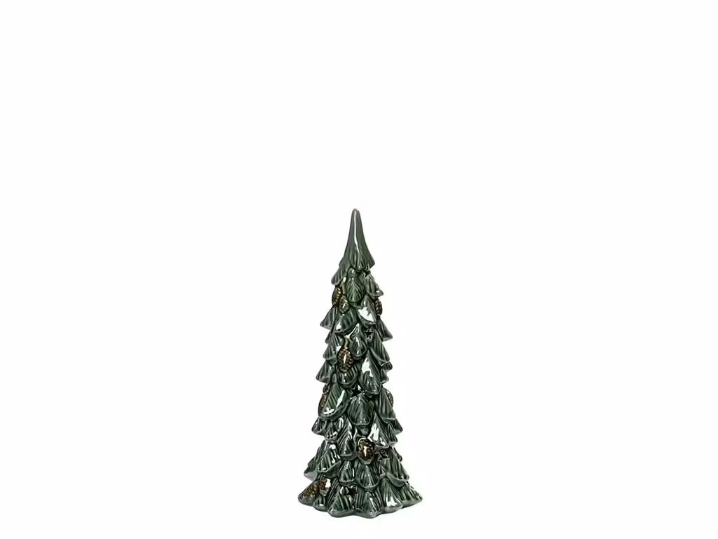 Keramik juletræ med LED