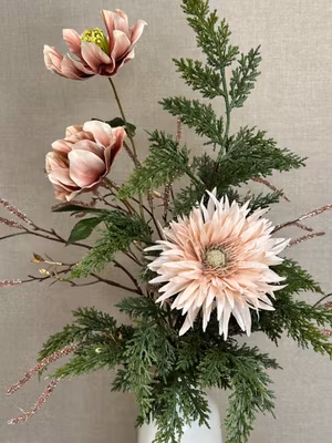 Jule Gerbera Rosa m/guld