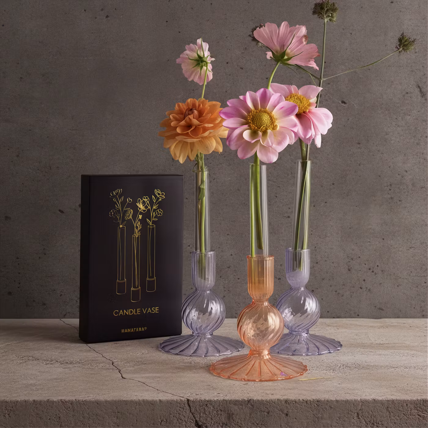 Hanataba Candle Vase 3-pack