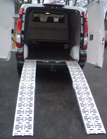 Lastramper vikbara Aluminium ATV,Gräsklippare