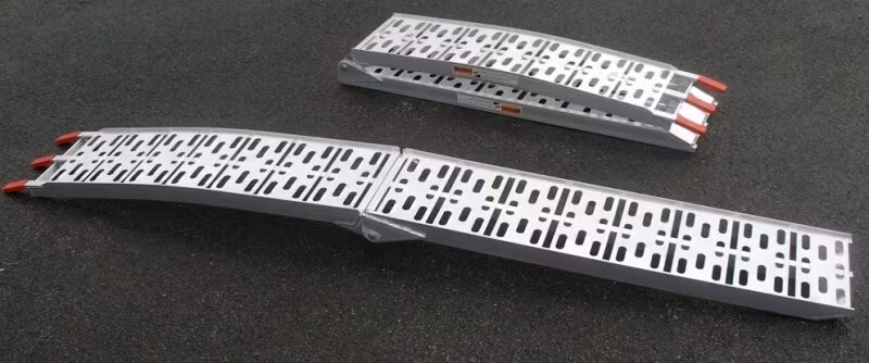 Vikbar Lastramp för MC,Motorcykel Aluminium