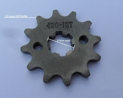 Framdrev 12t 17mm axel 420 Kedja