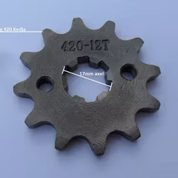 Framdrev 12t 17mm axel 420 Kedja