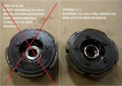 Koppling CF moto 500,Goes 520 Mfl.