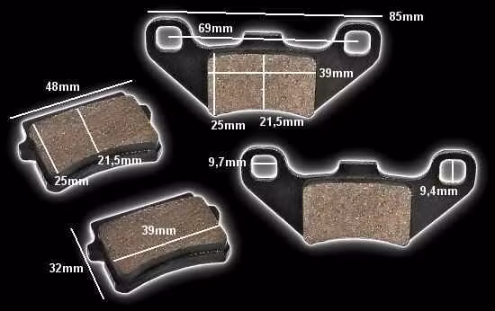 Bromsbelägg Bak Barn ATV 90-110cc