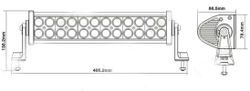 12" LED Ramp 72W Extra lyse ATV