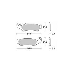 Bromsklossar (Honda) TRX,CR,XR,DR