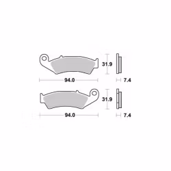 Bromsklossar (Honda) TRX,CR,XR,DR
