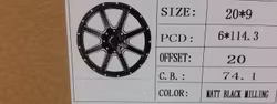 20" Fälgpaket Blizz Nissan Navara 6x114,3