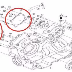 CVT inre packningar Cf Moto/Goes 500-600