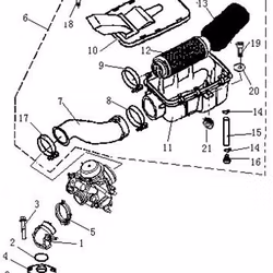 Luftburk Komplett Buyang,Linhai,Allroad 260,300,400