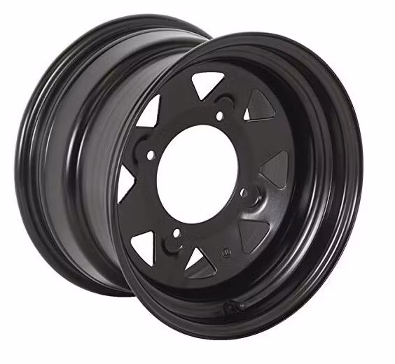 4st Stålfälgar 12x7" Svart Can Am 4x136