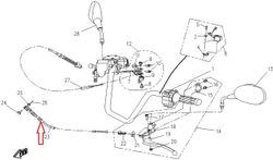 CF MOTO Cable Rear Brake