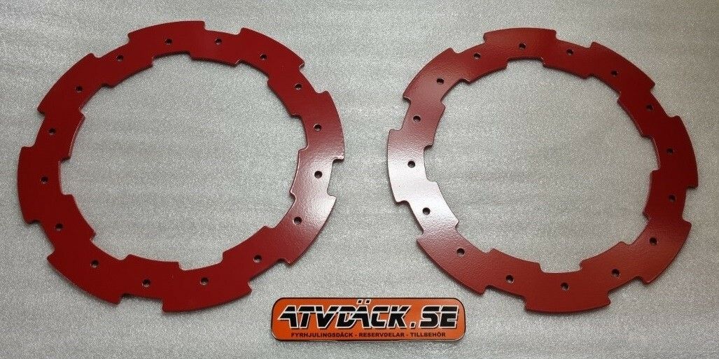 Beadlock Ringar 12" Röd