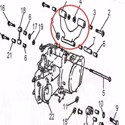 Övre Motorfäste Linhai/Buyang 260-300