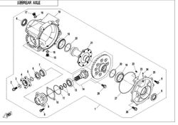 REAR AXLE CF MOTO 500,800,950,1000 UTV ATV