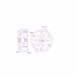 Svänghjul/Flying wheel Linhai ATV/UTV 260-300cc