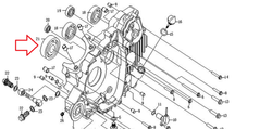 RAMLAGER/VEVAXELLAGER 6307 CF MOTO 500-600CC