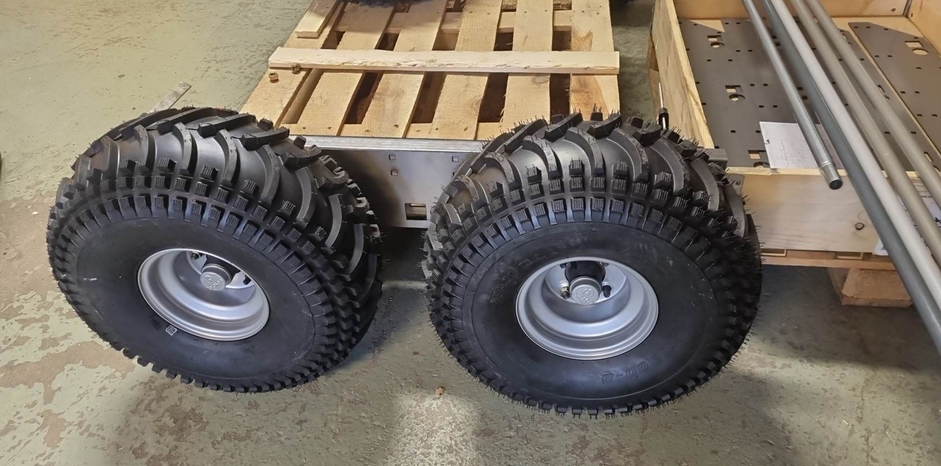 Ramplåt Hjulupphängning Vagn