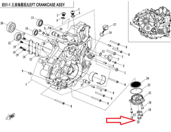 Oljeplugg CF Moto/Goes M12x1.5