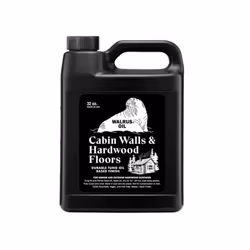 CABIN WALLS AND HARDWOOD FLOORS