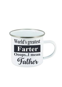 Emaljmugg - Pappa eller pruttare