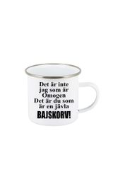 Emaljmugg - Omogen bajskorv