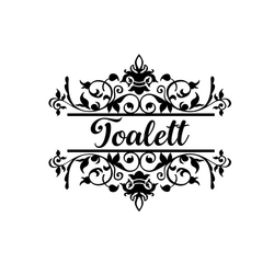 Inomhus - Dörrdekal - Toalett