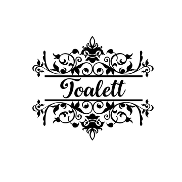 Inomhus - Dörrdekal - Toalett