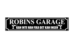 Skylt med eget namn - Garage/Verkstad