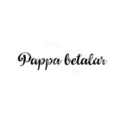 Dekal - Pappa betalar