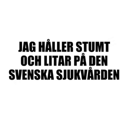 Dekal - Jag håller stumt