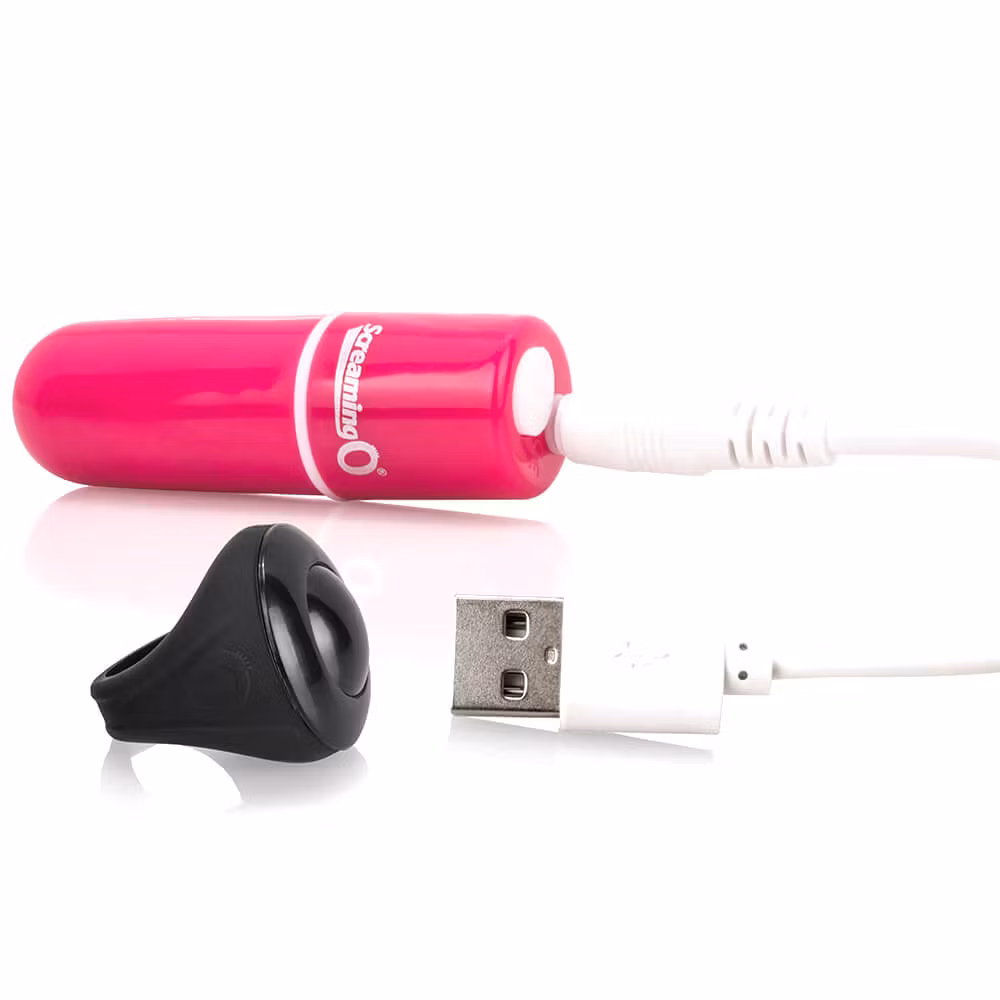 Screaming O Charged Vooom Pink Remote Control Bullet Vibe