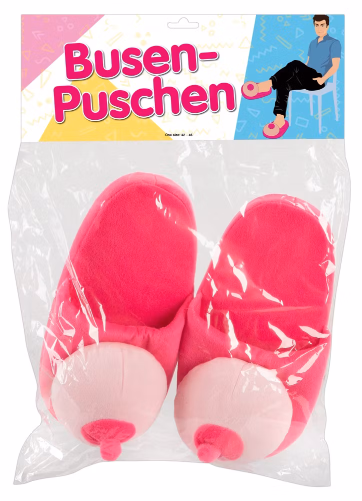 Plush Slippers Boobs